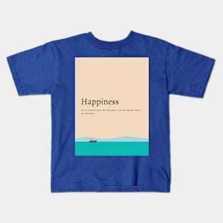 Happiness definition Kids T-Shirt